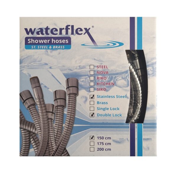 Σπιράλ Μπάνιου WATERFLEX INOX 1,5M